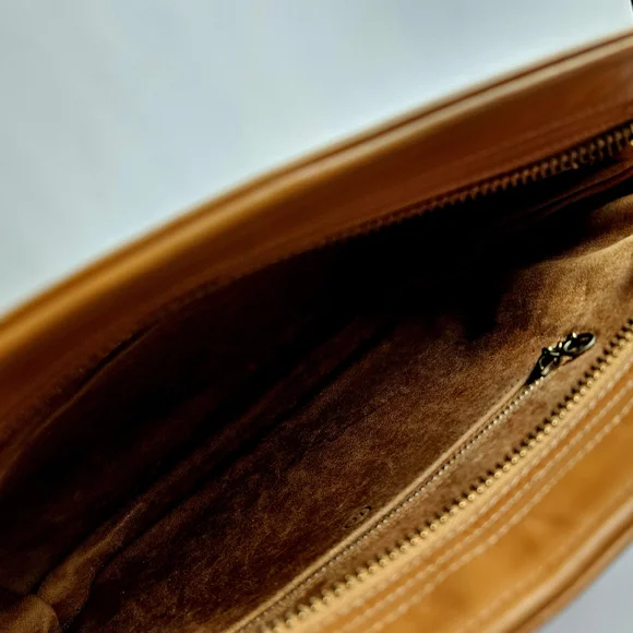 Vintage 1980s Louis Vuitton Monogram Shoulder Bag • Classic LV Brown Canvas Bag - Picture 4 of 9